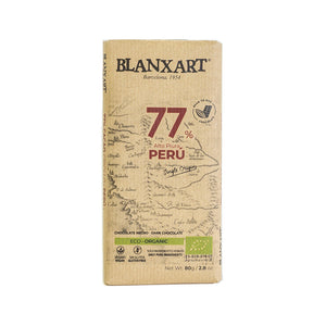 Blanxart Organic Dark Chocolate Bar 77% Peru