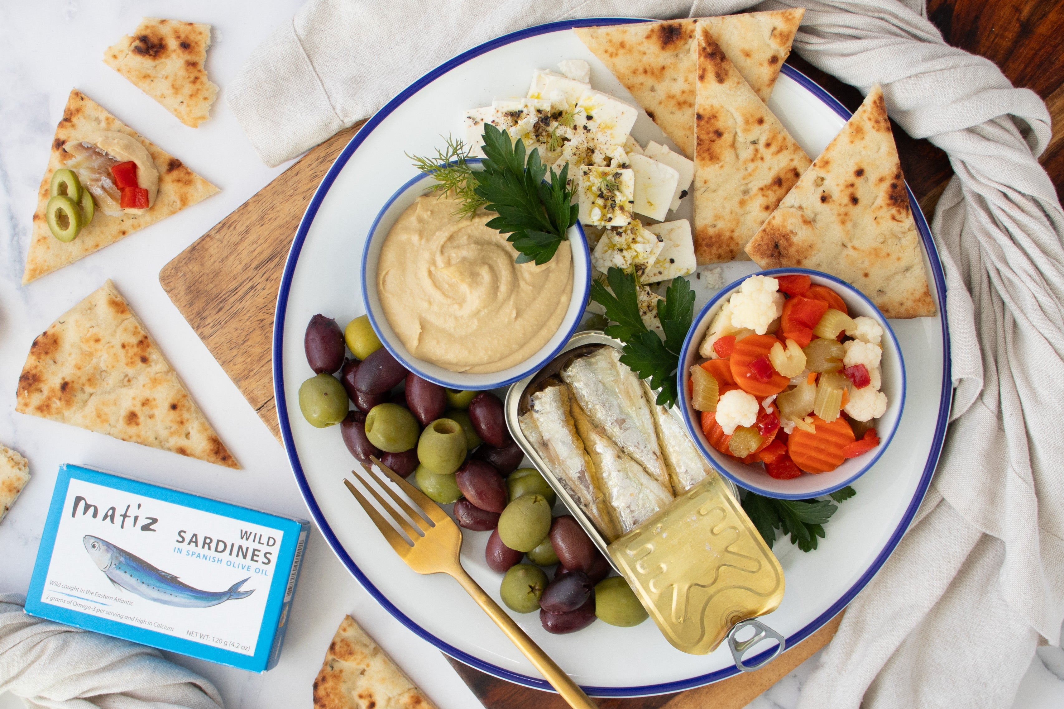 Wild Sardine Mezze Plate