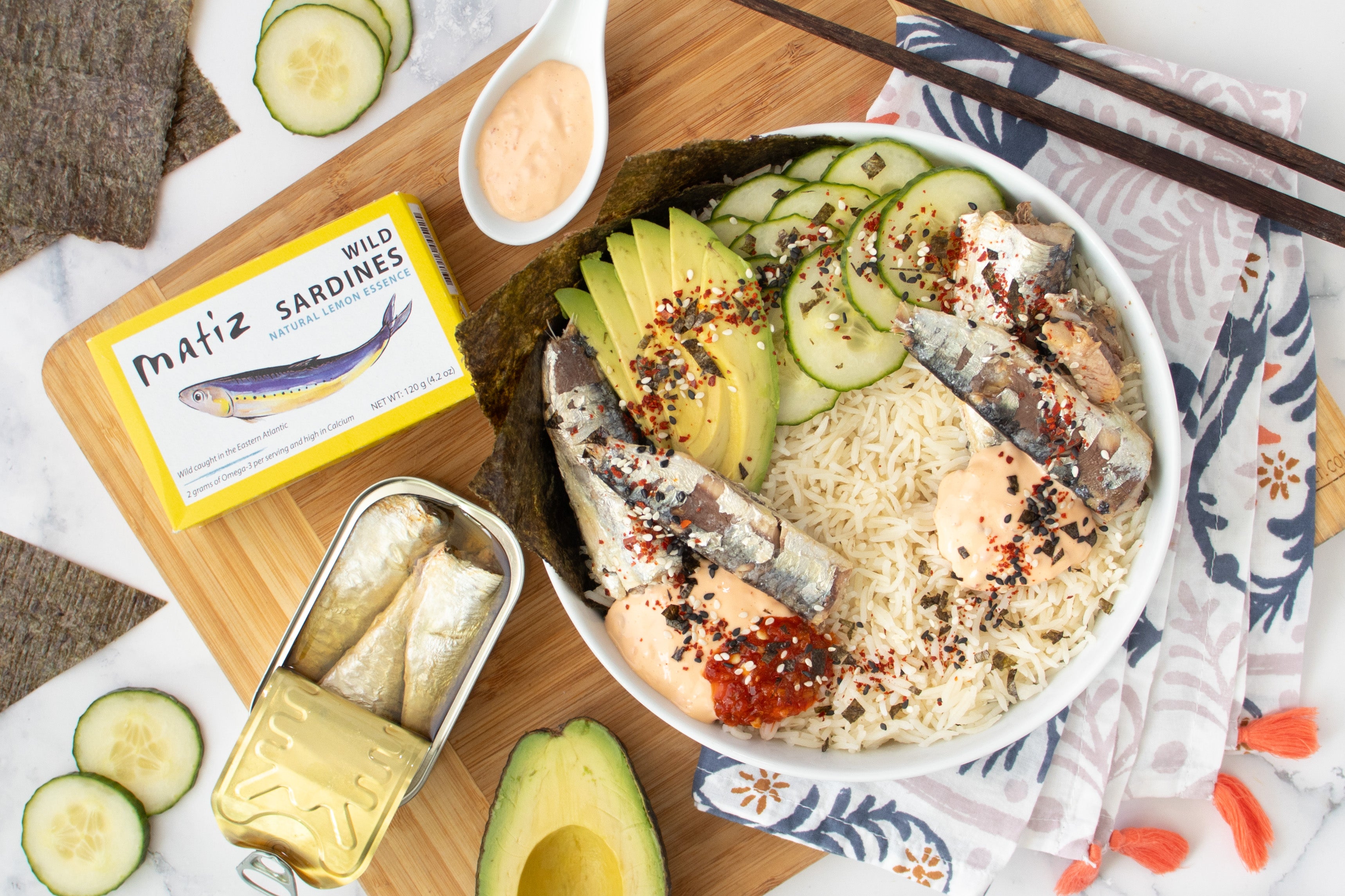 Sardine Sushi Bowls