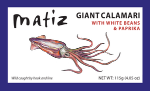 Matiz Giant Calamari with White Beans & Pimenton