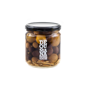 Dequmana Whole Mixed Olives with Herbs