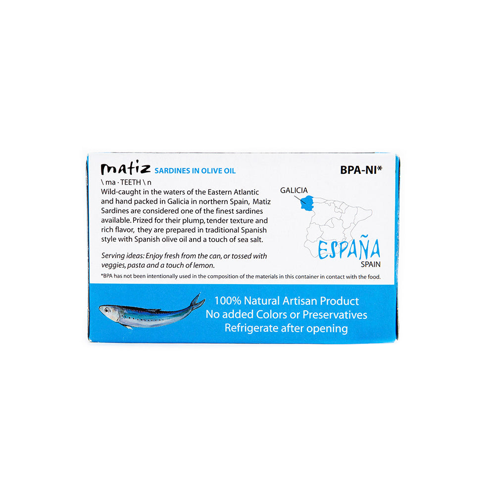 Matiz Espaa Wild Caught Sardines With Natural Lemon Essence